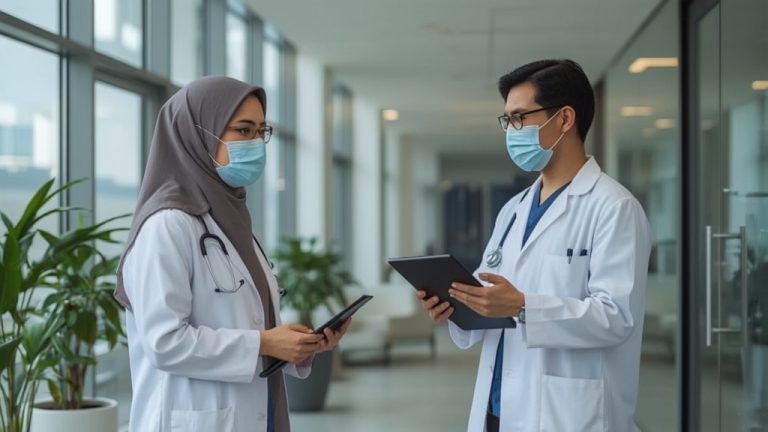 Lucid_Realism_Gambar_realistis_dari_Profesi_Medis_Potret_Dunia_0
